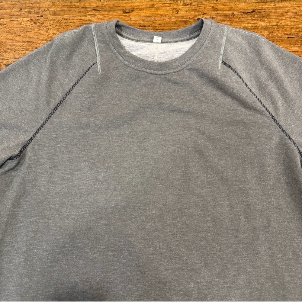 Lululemon Gray Casual Performance City Sweat Crewneck Sweatshirt Sweater Men 2XL